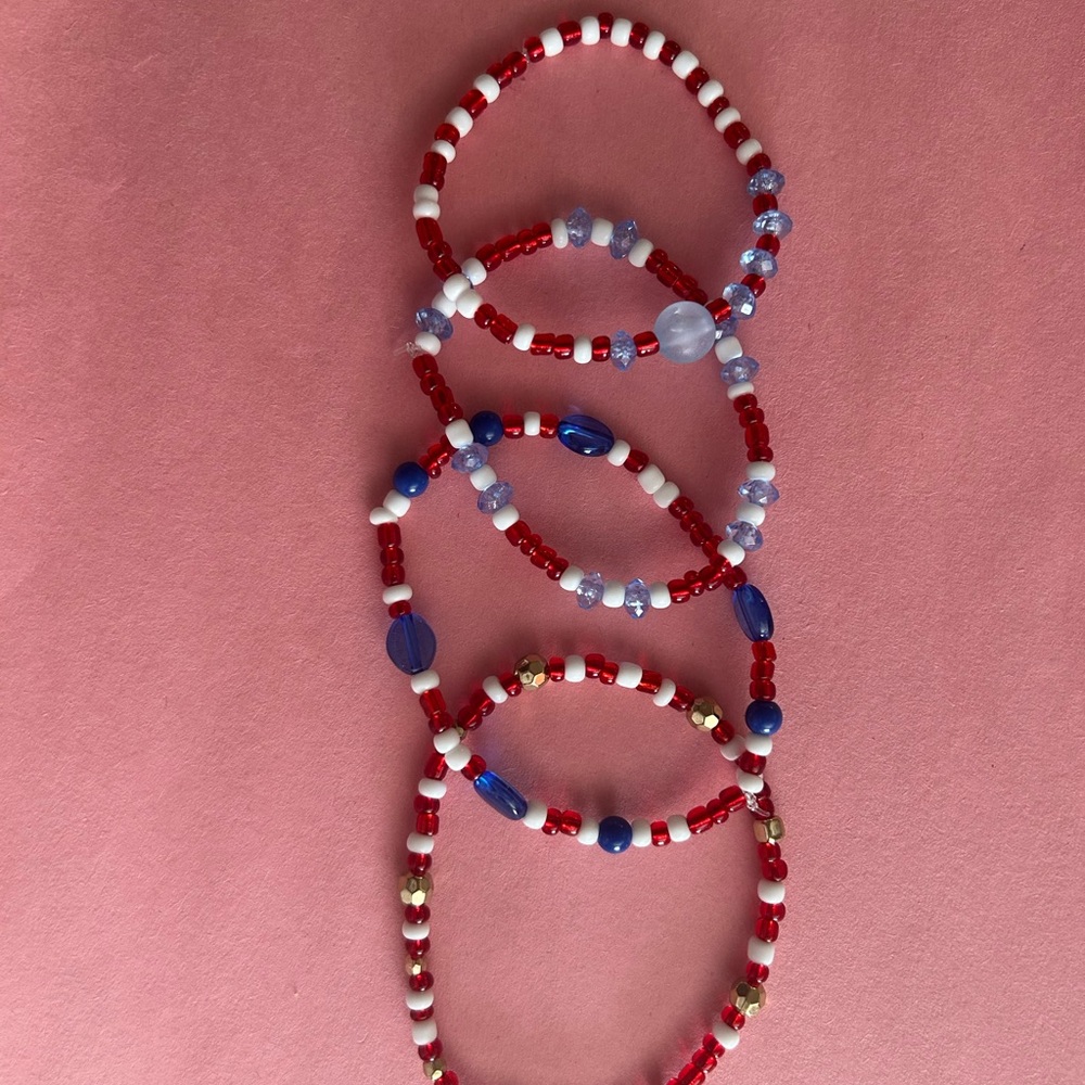 Colorful Beaded Bracelets Set - Picture 2 of 7
